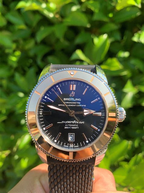 breitling superocean heritage rose gold 46|breitling superocean heritage 44 price.